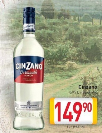 Aperitivy Cinzano