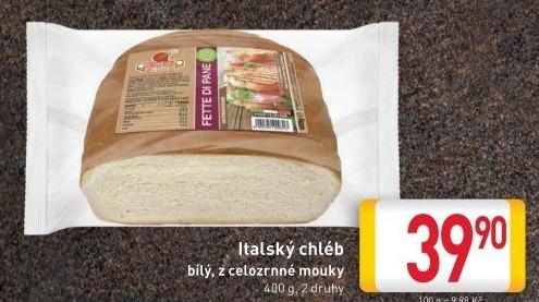 Italský chléb celozrnný Gardapan