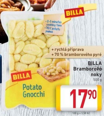 Noky bramborové Billa