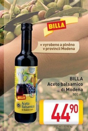 Ocet balsamico Aceto di Modena Billa