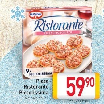 Pizza mražená Piccolissima Ristorante Dr. Oetker