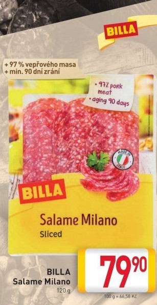 Salám Miláno Billa
