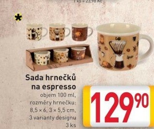 Set hrnků na espresso