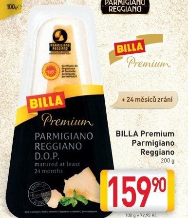 Sýr Parmigiano Reggiano Premium Billa