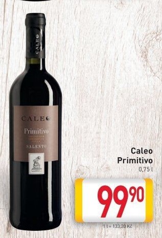 Víno Primitivo Caleo