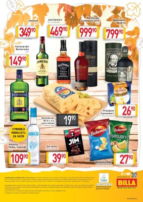 akční leták BILLA 27.9.2021-24.10.2021
