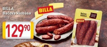 Bačova klobása Billa