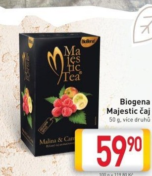 Čaje Majestic Tea Biogena