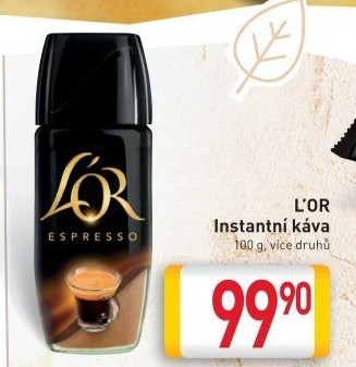 Instantní kávy L'