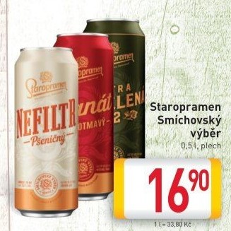 Piva Smíchovský výběr Staropramen