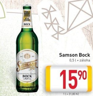 Pivo světlé speciální Bock Samson