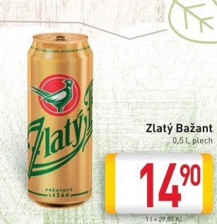 Pivo Zlatý Bažant