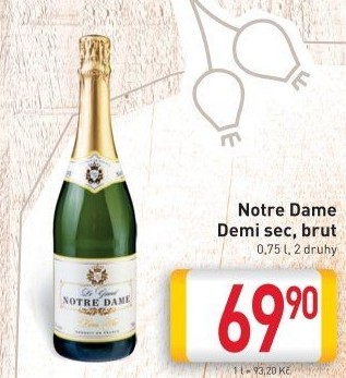 Sekt Demi sec Notre Dame