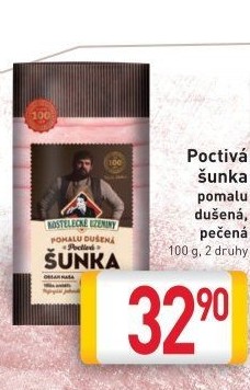 Šunka pomalu dušená poctivá Kostelecké uzeniny