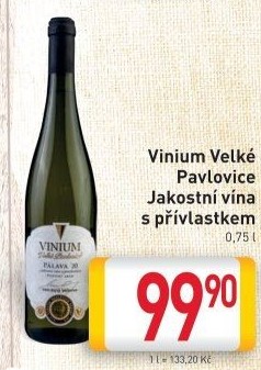 Vína Vinium Velké Pavlovice - přívlastková