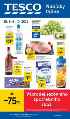 akční leták Tesco 29.9.2021-5.10.2021
