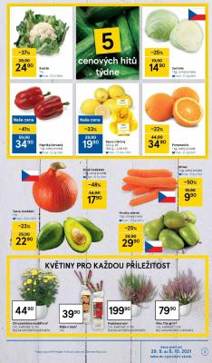 akční leták Tesco 29.9.2021-5.10.2021