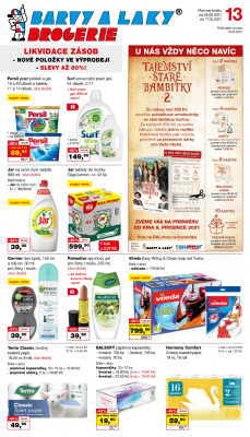 akční leták Barvy a laky drogerie 28.9.2021-17.10.2021
