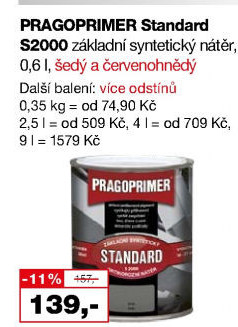 Barva na kov Standard Pragoprimer