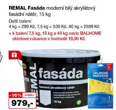 Fasádní barva Fasáda Remal