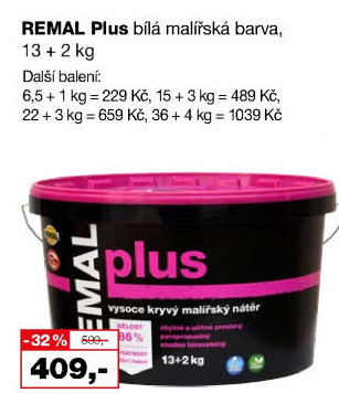 Malířský nátěr Plus Remal