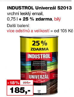Nátěr na kov a dřevo Univerzál lesk Industrol