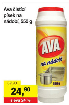 Čisticí prášek na nádobí Ava