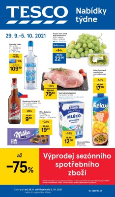 akční leták Tesco 29.9.2021-5.10.2021