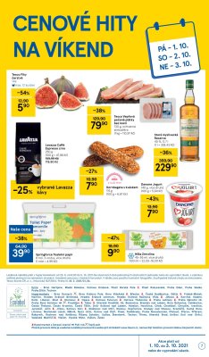 akční leták Tesco 29.9.2021-5.10.2021