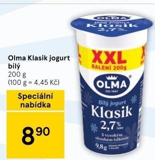 Bílý jogurt Klasik Olma