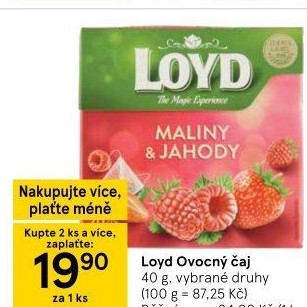 Čaj ovocný Loyd