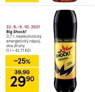 Energetický nápoj Big Shock