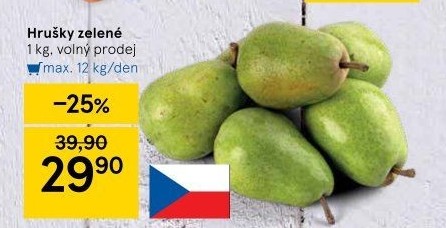 Hrušky zelené