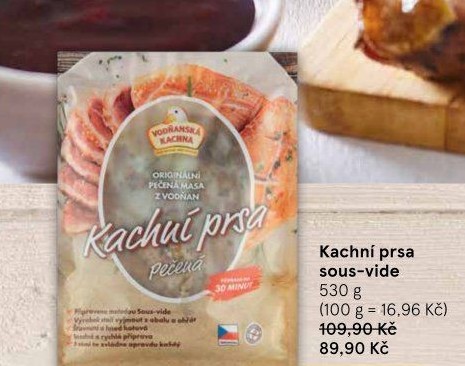 Kachní prsa sous vide Vodňanská kachna