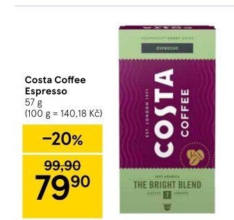 Kapsle kávové Nespresso Costa Coffee