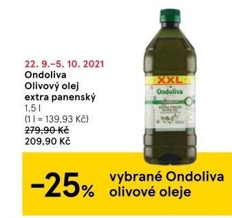 Olivový olej extra panenský Ondoliva