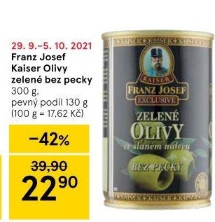 Olivy zelené Exclusive Franz Josef Kaiser