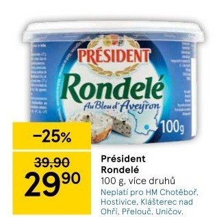 Sýr termizovaný Rondelé President