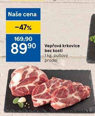 Vepřová krkovice bez kosti