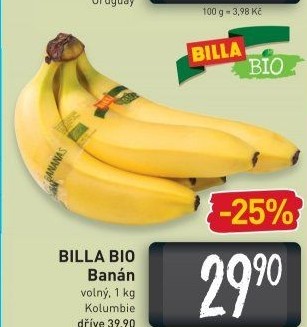 Banán Naše Bio Billa