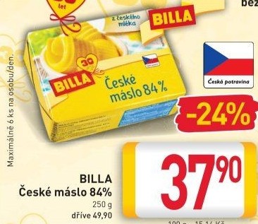 Máslo Billa