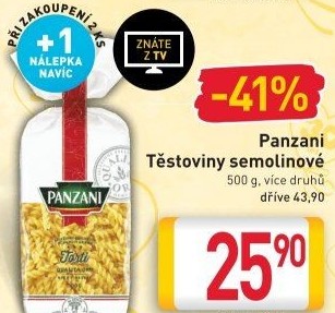 Těstoviny Panzani