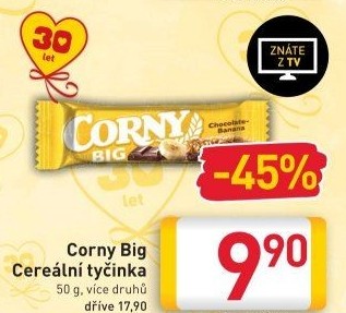 Tyčinka cereální BIG Corny