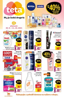 akční leták Teta drogerie 30.9.2021-11.10.2021