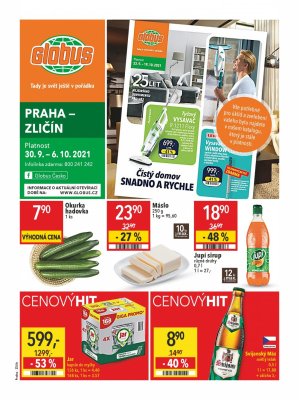akční leták Globus 30.9.2021-6.10.2021