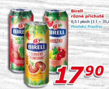 Nealkoholické pivo ochucené Birell