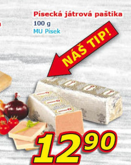 Paštika játrová písecká Maso uzeniny Písek