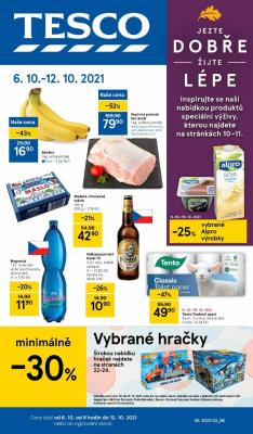akční leták Tesco 6.10.2021-12.10.2021