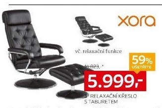 RELAXAČNÍ KŘESLO S TABURETEM
