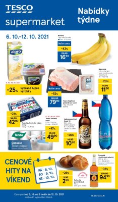 akční leták Tesco 6.10.2021-12.10.2021
